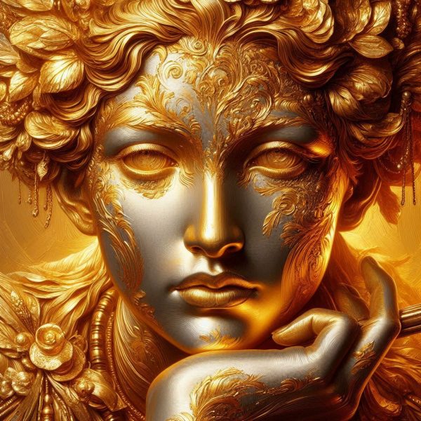 Golden Elegance: The Goddess of Pritessi